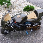 Pocketbike mit Wassertransferdruck veredelt